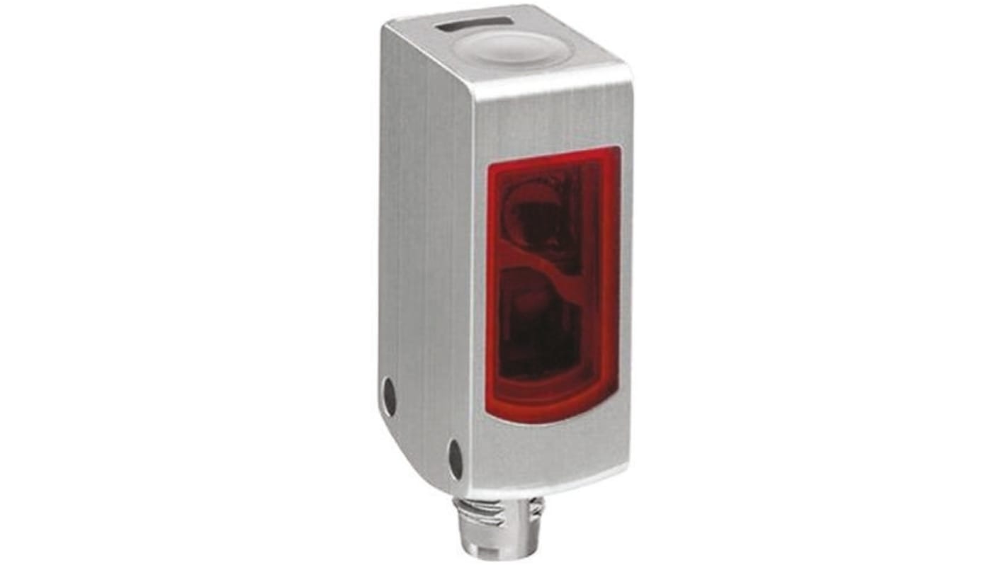 Sensore fotoelettrico rettangolare Sick WTB4S-3P2132V, rilevamento 3-120 mm, uscita PNP, IP68/IP69K, installazione semplice.