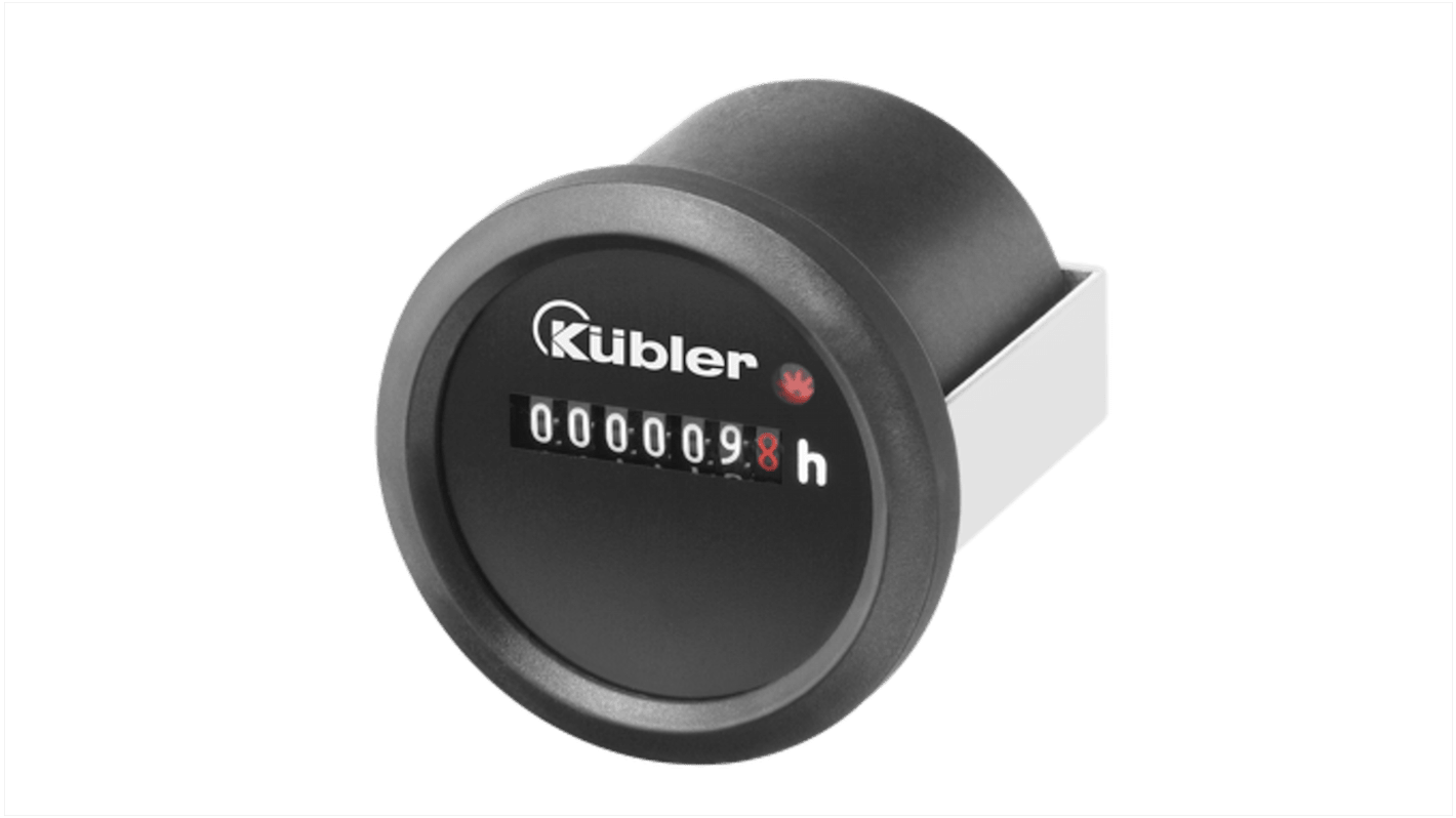 Contatore Kübler 3.474.911.373 a 7 cifre per montaggio a pannello, alimentazione 10-80 V c.c., intervallo 0-999999,9.