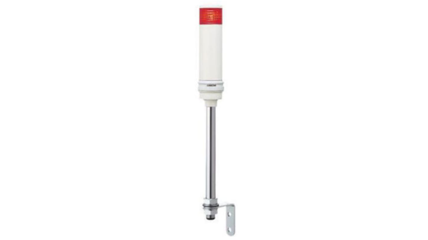 Torretta di segnalazione LED rossa Schneider Electric XVC4B15S, 24 V, cicalino, montaggio su tubo, altezza 524.5 mm.