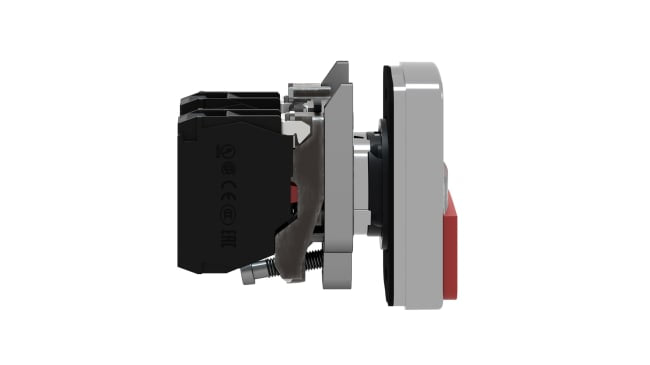 Pulsante luminoso Schneider Electric XB4BW73731M5, montaggio a pannello, SPDT, diametro 22mm, rosso/verde, IP66/IP69K.