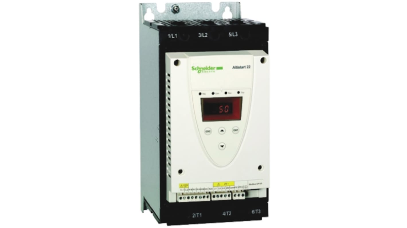 Schneider Electric - ATS22D47Q Soft starter trifase 22 kW 440 V c.a. - Serie ATS22 per motori elettrici, con avvio graduale e comunicazione Modbus.
