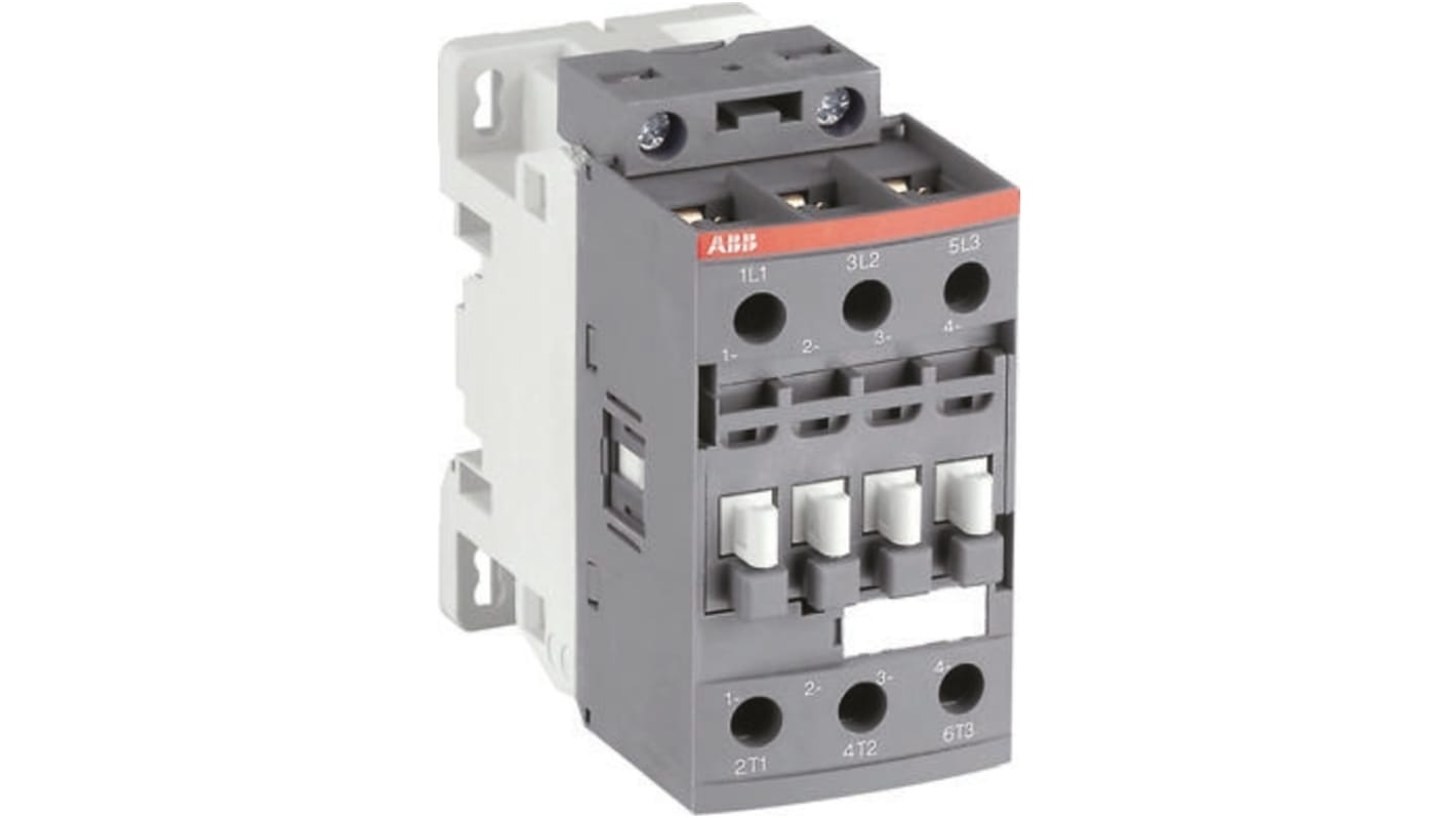 Contattore ABB 1SBL237001R1200 AF 3 poli, 3 NA, 17 A, bobina 110 V, dimensioni 45x86x86 mm, conforme a IEC 60947.