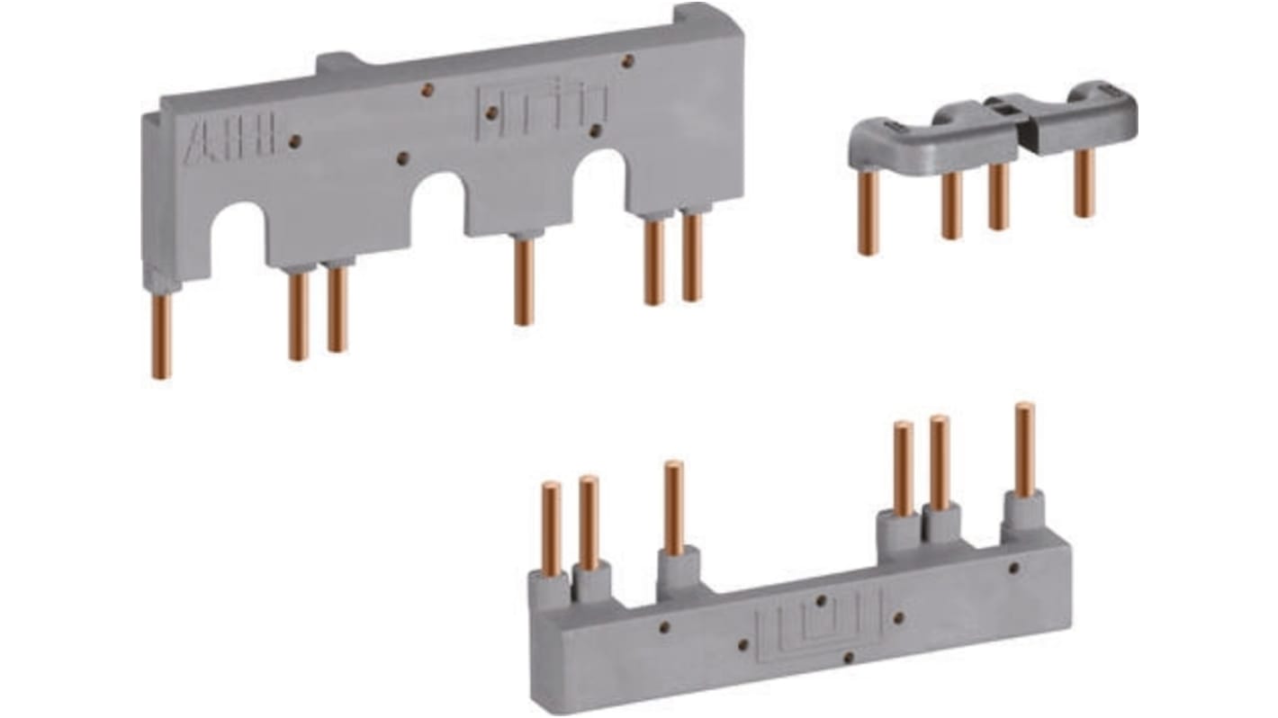Set connettore ABB 1SBN081313R2000 BEY16-4 per serie AF09 e AF16, include dispositivi di blocco e protezioni per morsetti.
