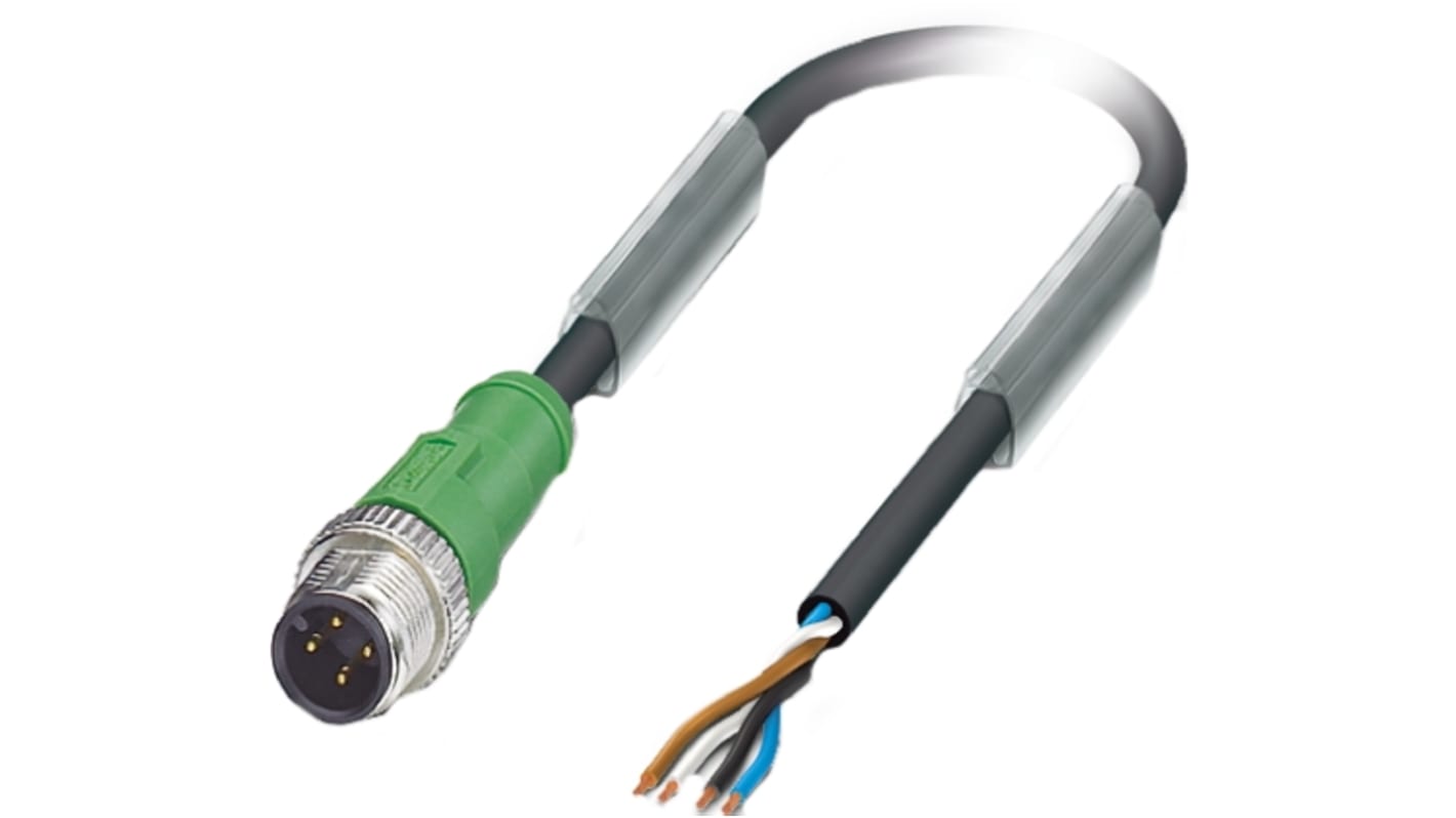 Cavo sensore/attuatore Phoenix Contact M12 Maschio, resistente a oli e umidità, L. 1.5m - 1668043. Codifica A, IP69K, ideale per ambienti difficili.