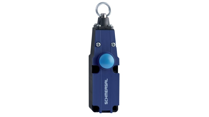 Interruttore a fune Schmersal ZQ 700-11, montaggio diritto, corrente massima 4 A, grado di protezione IP67, dimensioni 160 x 40.5 x 50.9 mm.