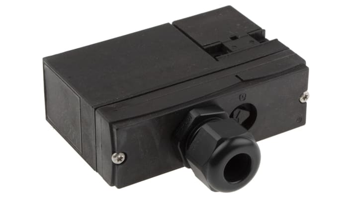 Interruttore di interblocco a solenoide Schmersal AZM 170-02ZRK, 24V, 2NC, custodia IP67, dimensioni 30mm x 90mm x 84mm.