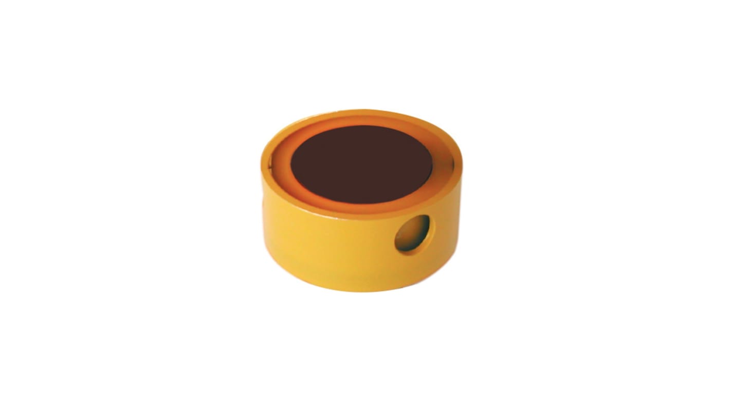 Coperchio pulsante in metallo Schneider Electric ZBZ3605, compatibile con interruttori XB4 e ZB4, foro di montaggio 22 mm.