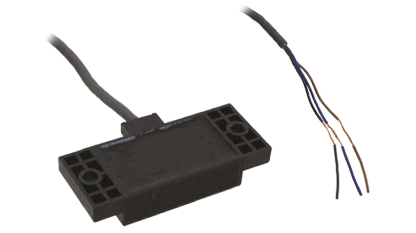 Omron E2K-F10MC1 2M, sensore di prossimità capacitivo piatto NPN, spessore 10 mm, montaggio su superficie metallica, IP66.
