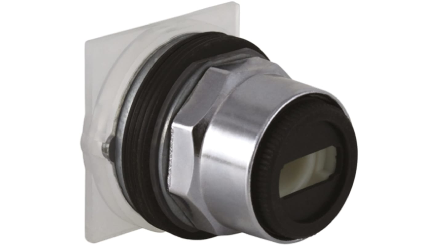 Selettore a 3 posizioni Schneider Electric 9001KS11, diametro foro 30mm, realizzato in metallo, impugnatura standard.