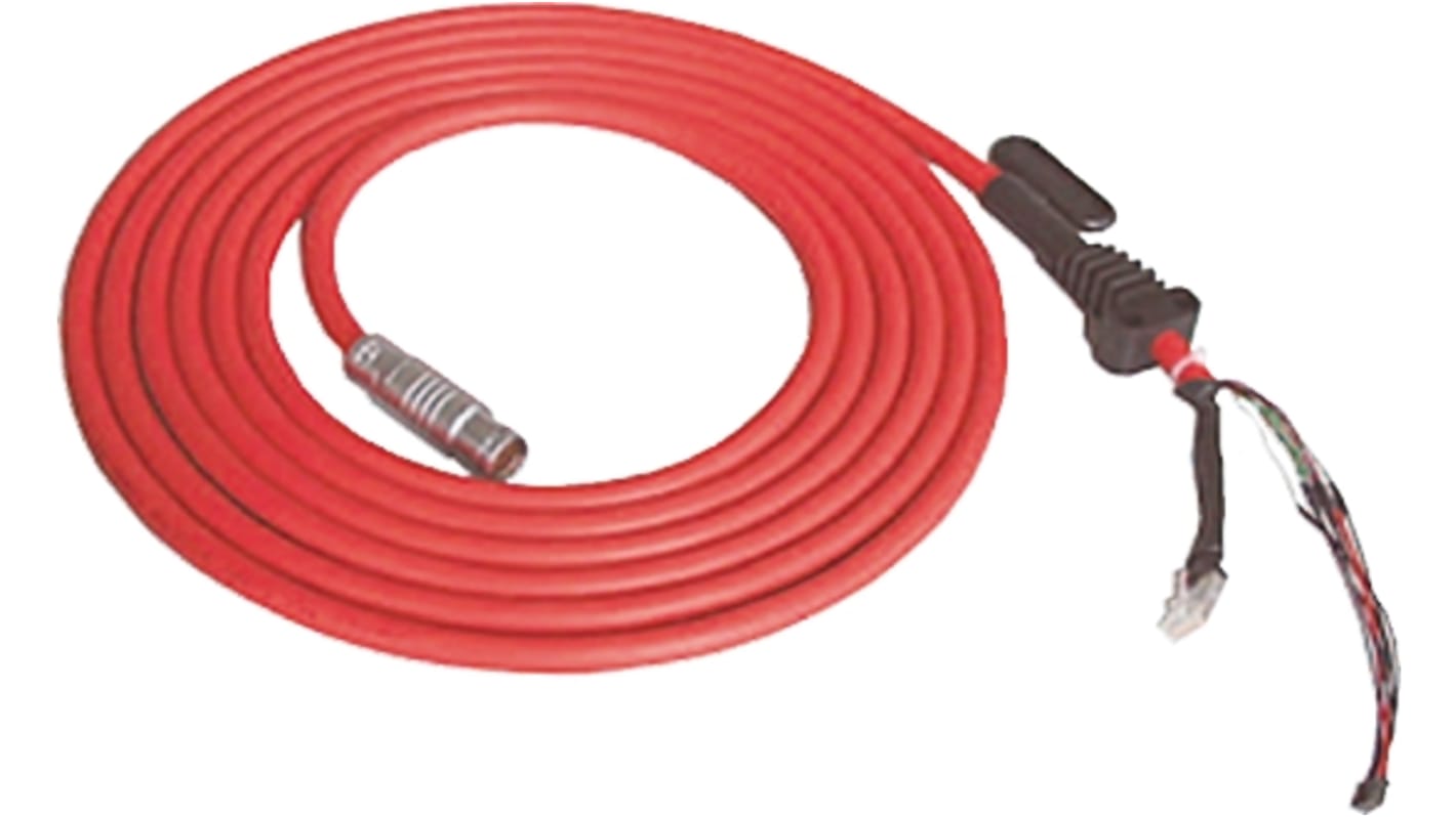 Cavo di connessione Siemens 6XV1440-4AN10 per pannello mobile serie 277, lunghezza 10 m, con connettore maschio a 10 pin e RJ45.