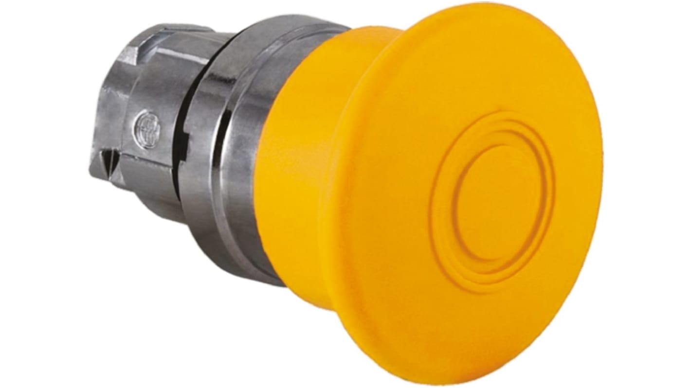 Pulsante con testa a fungo Ø 40 mm per serie Harmony XB4 di Schneider Electric - ZB4BW653. Illuminato a LED, resistente e disponibile in vari colori. Ideale per applicazioni stabili.