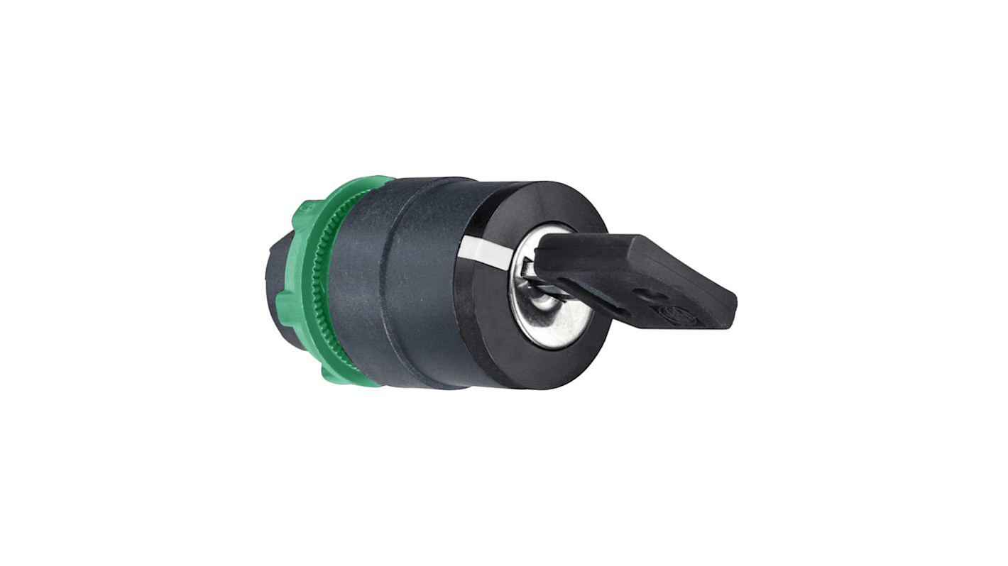 Interruttore a chiave Schneider Electric ZB5AG1 Harmony XB5, 3 posizioni. Attivazione a ritorno a molla, protezione IP66/67/69. Ideale per il controllo elettrico.
