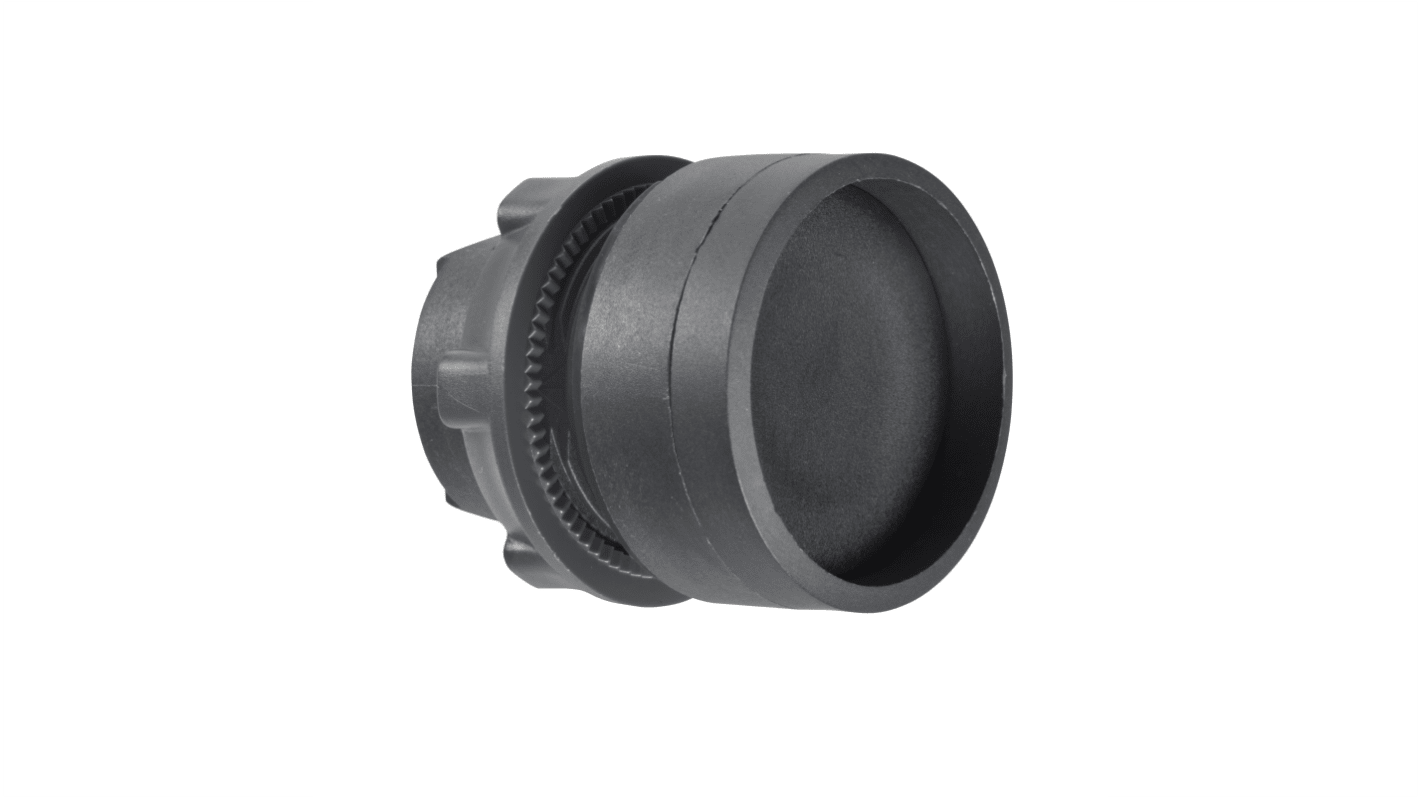 Attuatore pulsante rotondo ZB5AA26 di Schneider Electric, diametro 22mm, protezione IP66/IP67/IP69K, temperatura -40°C/+70°C.