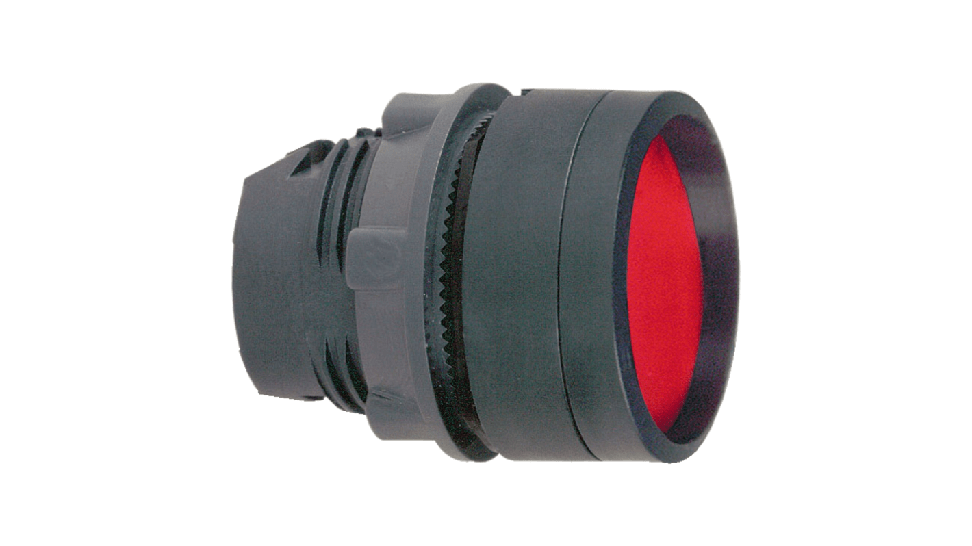 Attuatore pulsante rotondo rosso Schneider Electric ZB5AA46, diametro 22mm, ritorno a molla, protezione IP66/IP67/IP69K.