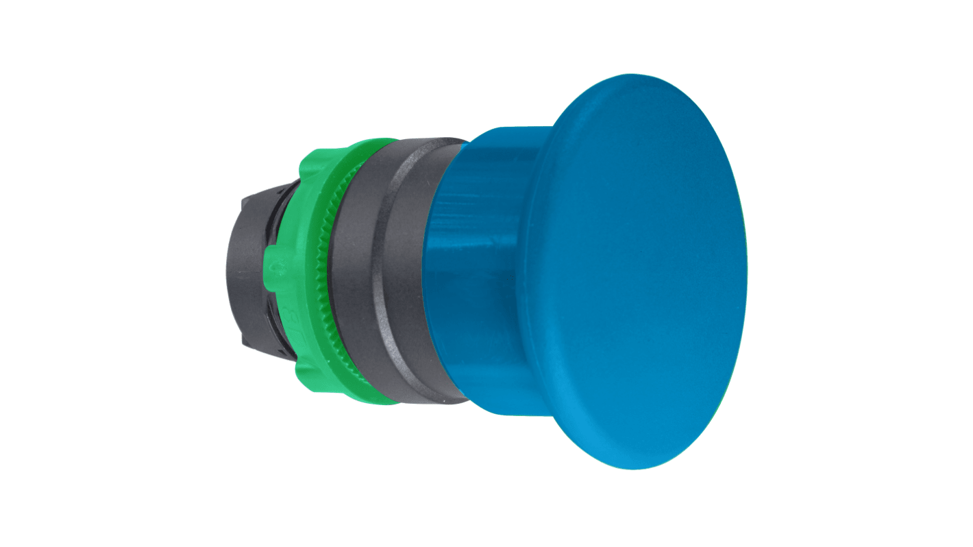 Schneider Electric ZB5AC6, attuatore pulsante a ritorno a molla, testa a fungo, diametro 40mm, protezione IP66/IP69K.