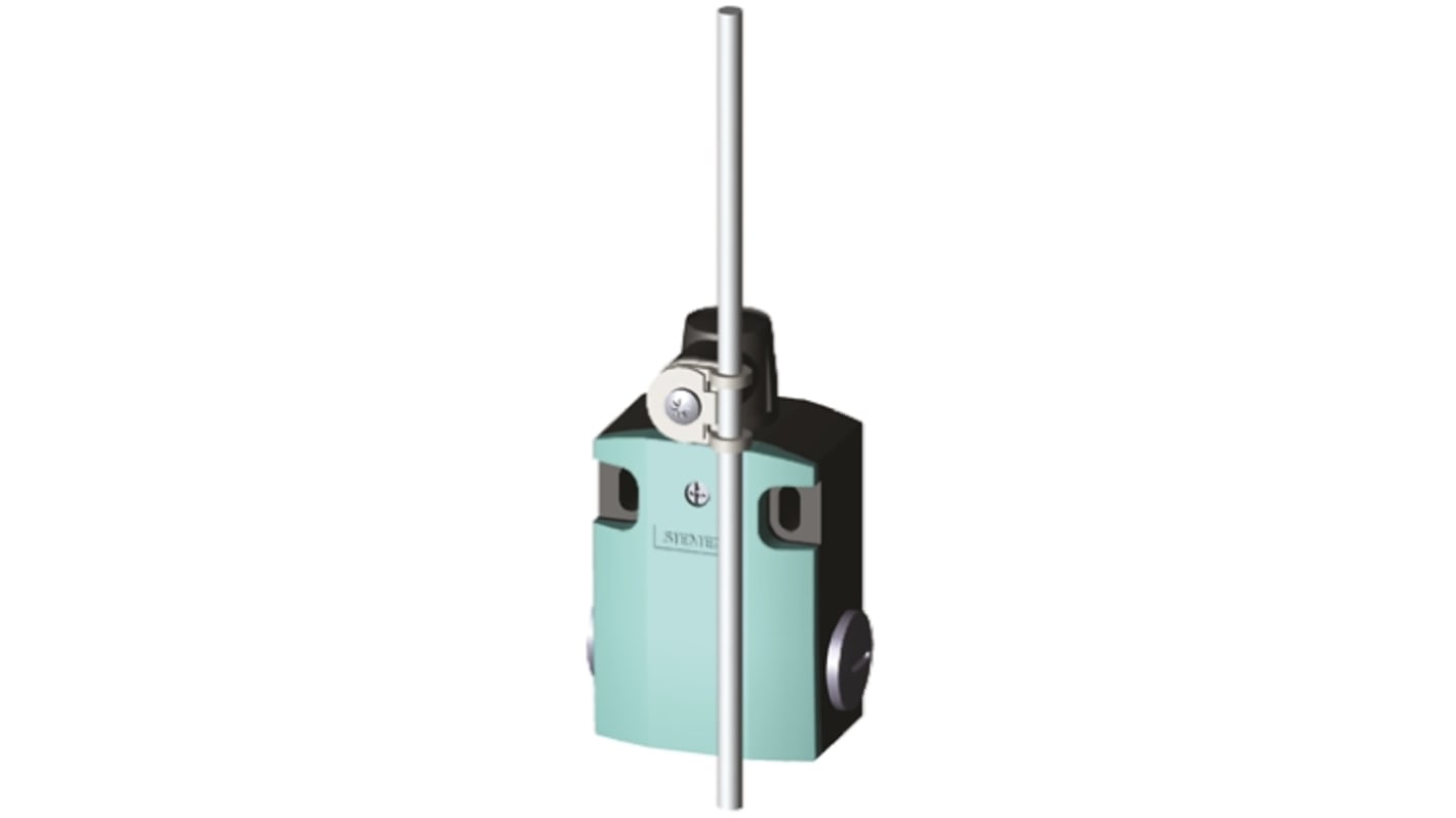 Interruttore di fine corsa Siemens 3SE5122-0CH80, DPST, protezione IP65/IP67, dimensioni 85.7mm x 56mm x 37.8mm.