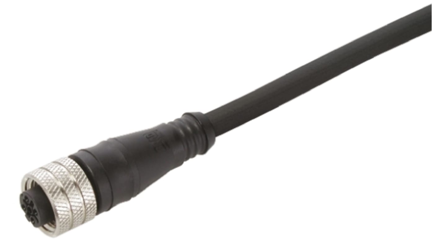 Cavo sensore/attuatore M12 femmina 4 cond. Brad from Molex - 1200060019. Guaina PUR, contatti in rame dorato, IP67. Adatto per ambienti difficili.