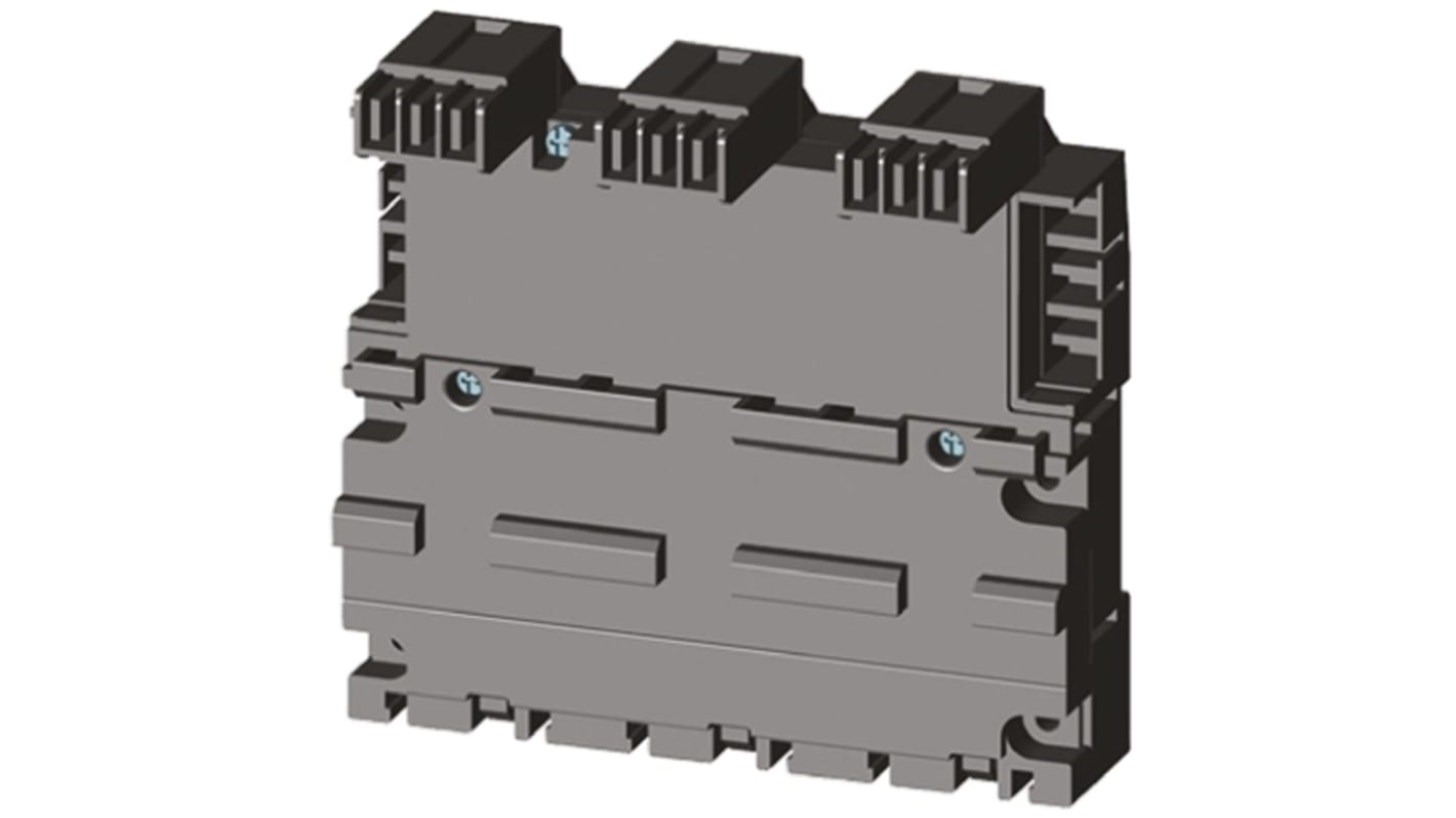 Barra di distribuzione trifase Siemens SIRIUS 3RV2917-4B per S00, S0 e S2. Affidabilità e performance industriali.