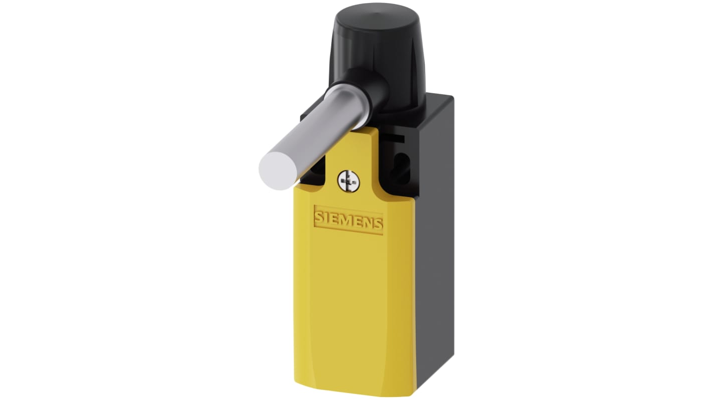 Interruttore di sicurezza a cerniera Siemens 3SE5212-0LU22, per monitoraggio porte, corrente 6A, tensione 230V AC/DC.
