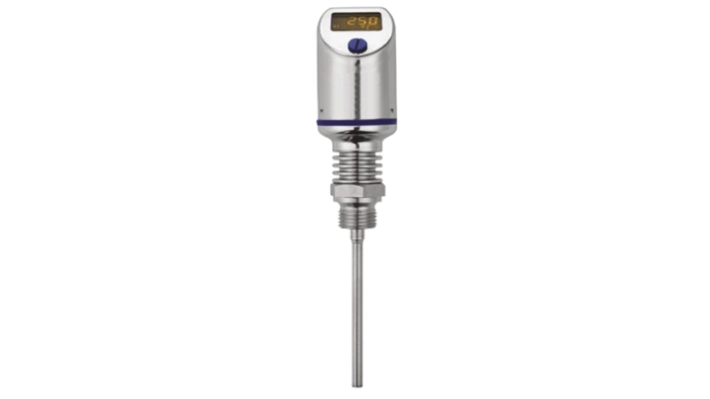 Sensore RTD PT1000 Jumo, diametro 12mm, connettore M12, temperatura massima +500°C, tempo di risposta 8 secondi. Codice 902940/50-8-408-1013-0-475-0-0-000/000.