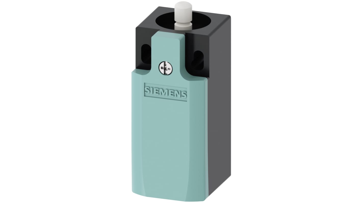 Siemens interruttore di fine corsa 3SE5232-0LC05, stantuffo rotondo, 2NC/1NA, dimensioni 31mm x 33mm x 68mm, protezione IP65.