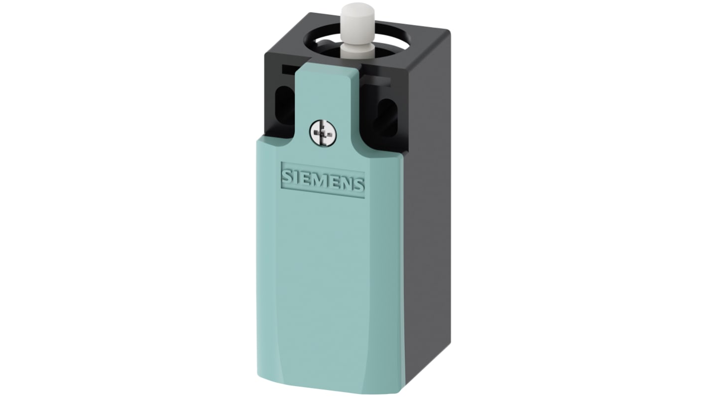 Siemens 3SE5212-0KC05, interruttore di fine corsa di sicurezza con stantuffo rotondo, dimensioni 31mm x 33mm x 68mm, grado di protezione IP66.