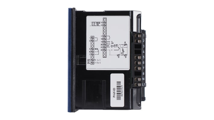 Limitatore di temperatura Jumo 701170/8-0153-1001-23/000, programmabile, montaggio a pannello, dimensioni 96 x 48 mm, IP65.