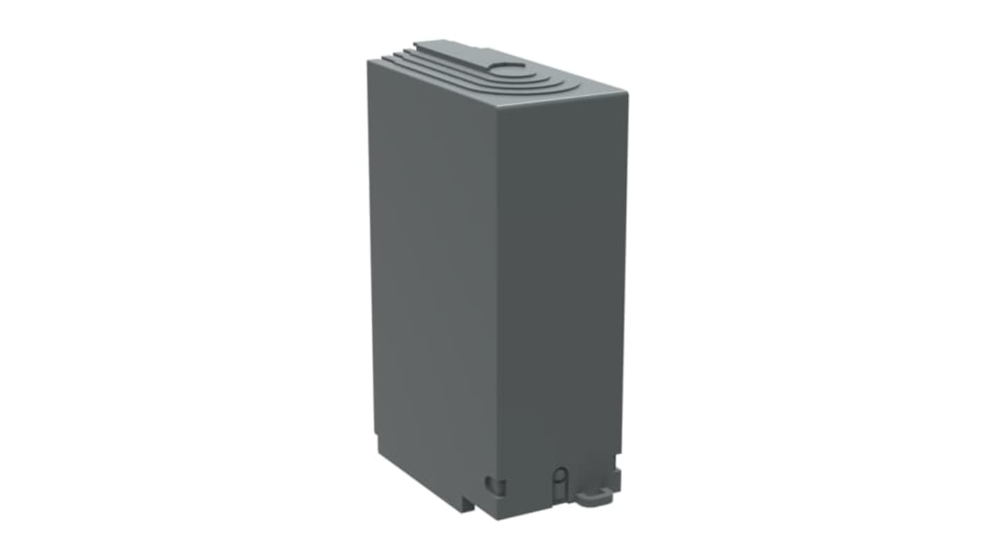 ABB OTS400G1L/4, protezioni terminali per sezionatori a 4 poli, montaggio a innesto, disponibili in versione trasparente o grigia.