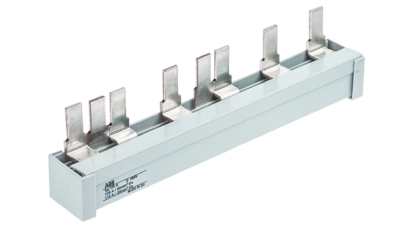 Modulo I/O ABB OZXA41, kit per collegamento in parallelo con protezione dita, compatibile con interruttori OT per centri di controllo.
