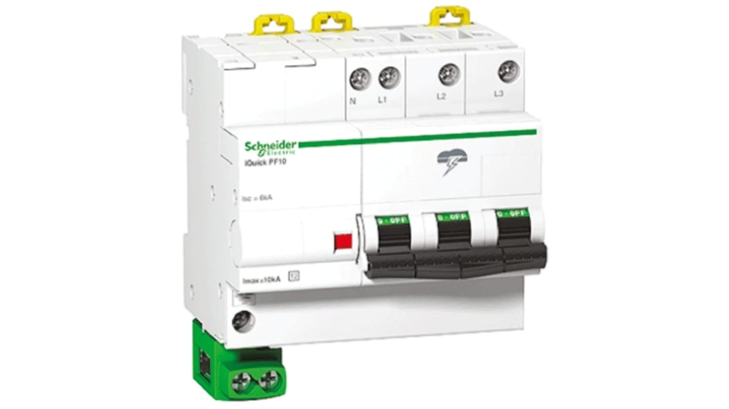 Limitatore di sovratensione Acti9 iPRD A9L16618 Schneider Electric - Guida DIN, 20kA, corrente di scarica fino a 65 kA.