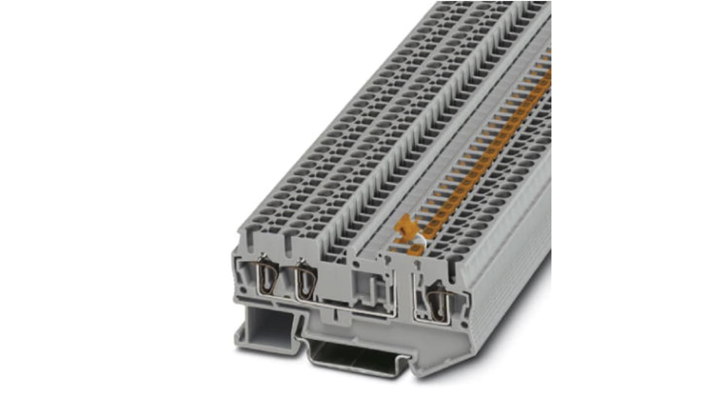 Morsettiera Serie TB Phoenix Contact 3036356, grigia, singolo livello, 20A. Connessioni sicure e affidabili per guida DIN.