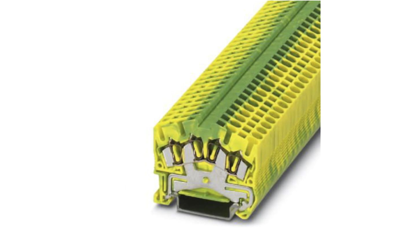 Morsettiera Serie TB Phoenix Contact 3031759, Verde/Giallo, Singolo Livello. Affidabilità e qualità per connessioni sicure su guida DIN.