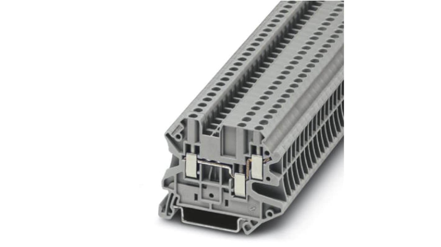 Morsettiera Serie TB Phoenix Contact 3044513: Grigio, Singolo Livello, 30A. Connessioni affidabili per guida DIN.