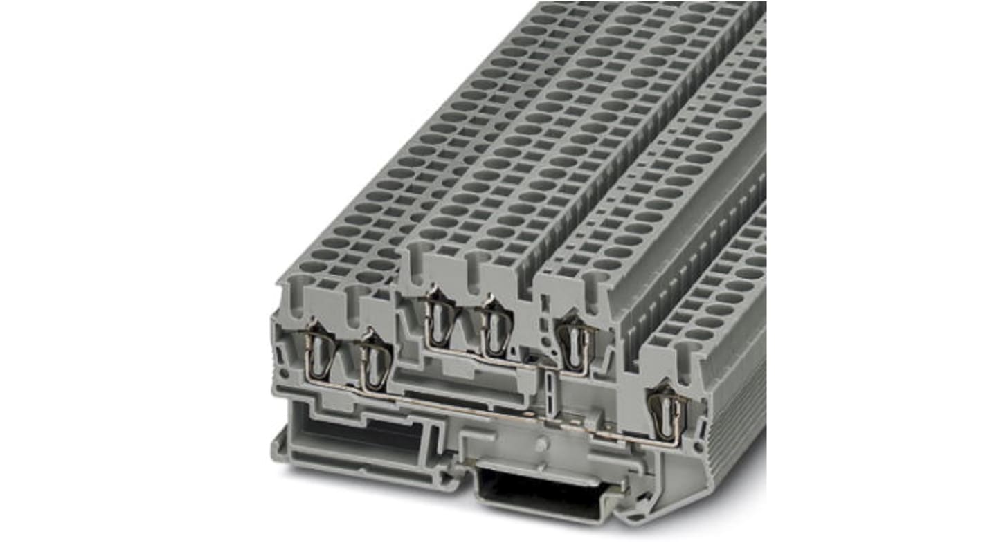 Morsettiera per guida DIN Phoenix Contact 3038516, Grigio, Doppio 22A. Ideale per applicazioni serie TB, affidabile e performante.