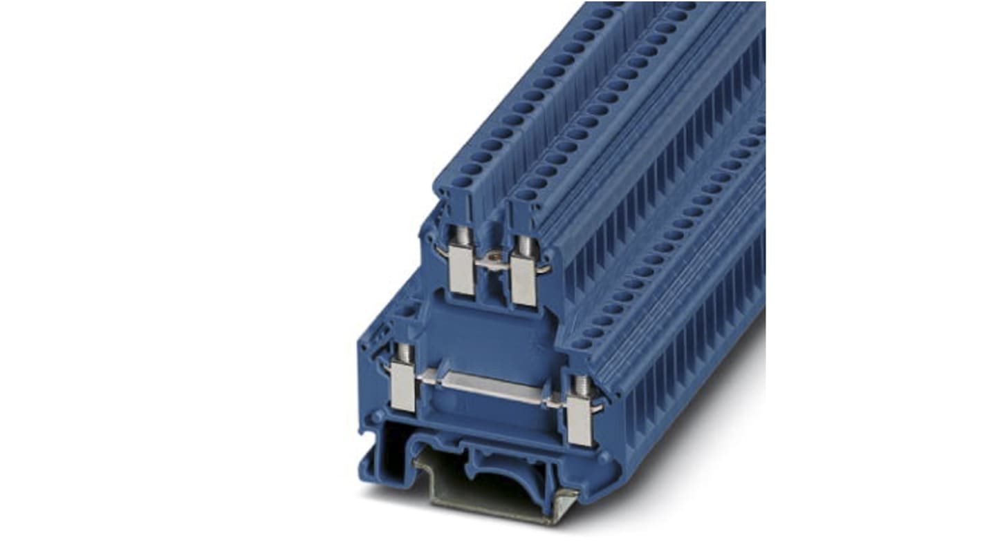 Morsettiera passante Phoenix Contact Serie TB, Blu, doppio livello, 24A, codice 2770095. Affidabilità e prestazioni superiori per progetti industriali elettronici.