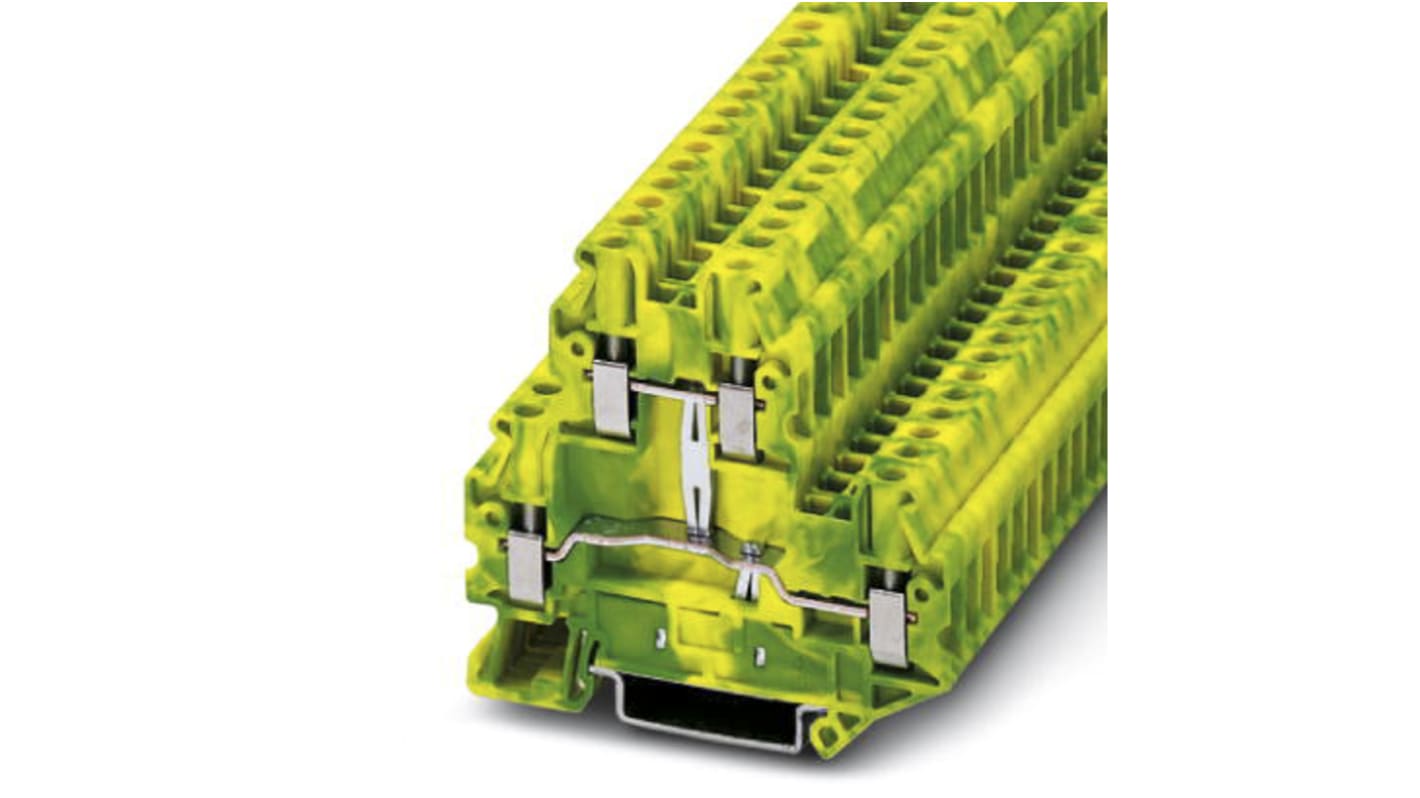 Morsetti portafusibili Serie TB Phoenix Contact 3044759, Verde/Giallo, Doppio livello con fusibile. Alta affidabilità e prestazioni superiori per applicazioni industriali.