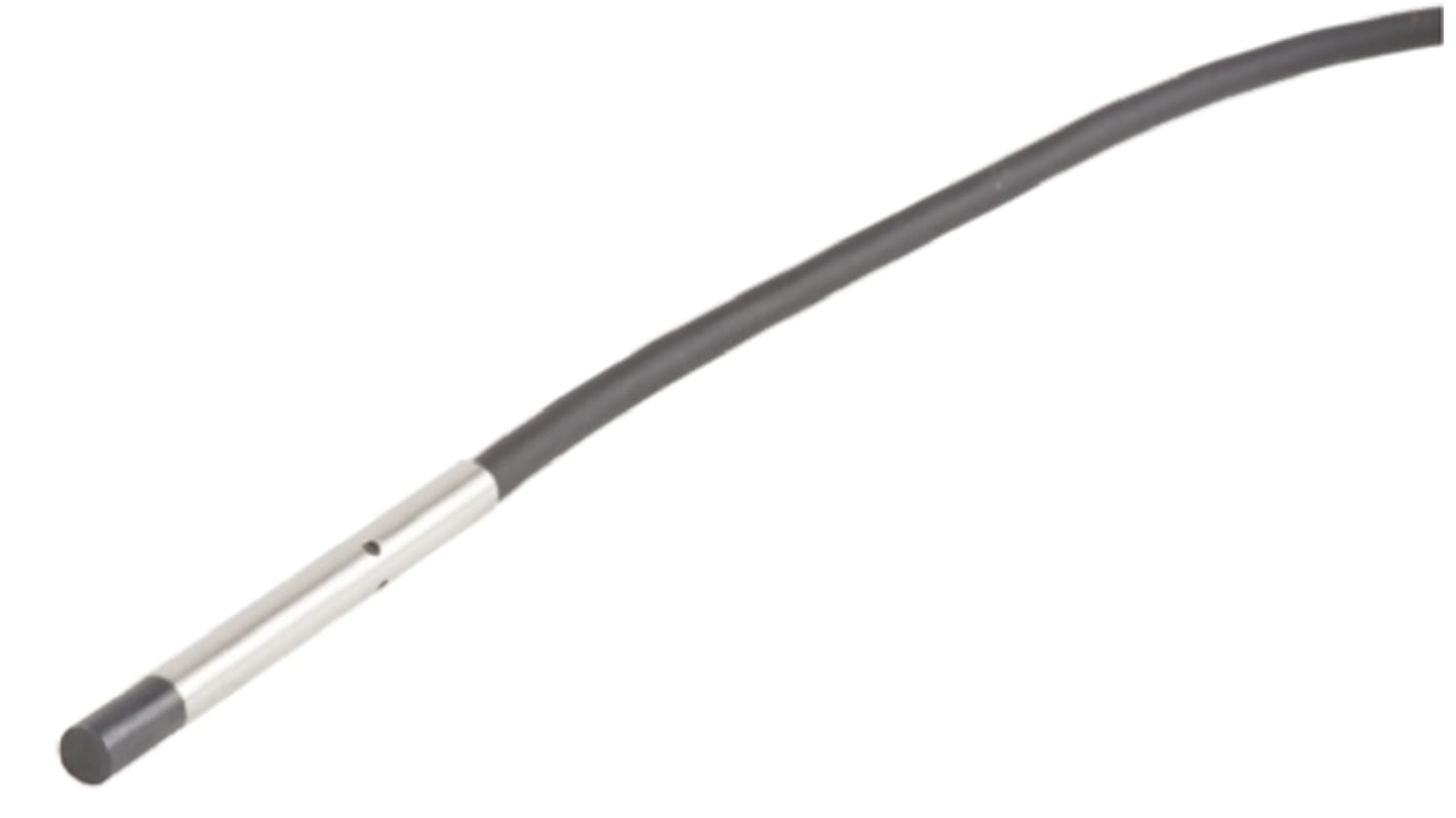 Sensore di prossimità cilindrico PNP Omron E2E-C06N04-WC-B1 2M, rilevamento 4 mm, acciaio inox, IP67, 10-30 V c.c.