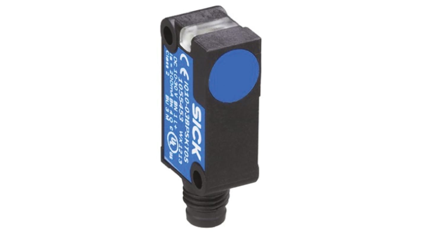 Sensore di prossimità Sick IQ10-06NPSKW2S, PNP, rilevamento 6 mm, montaggio non a filo, grado di protezione IP67/IP68.