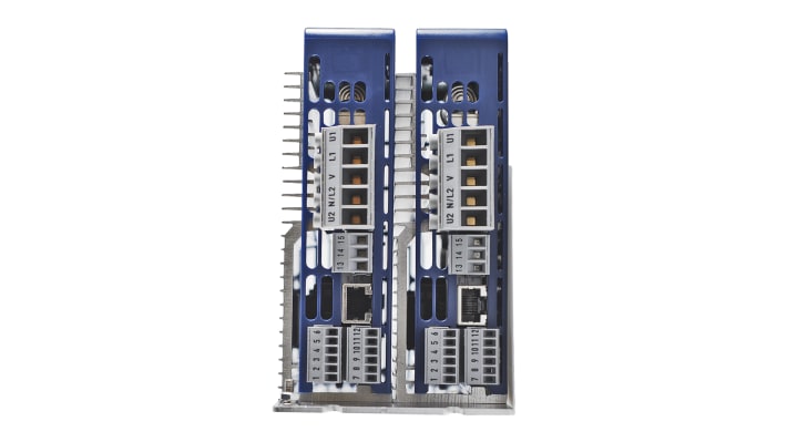 Regolatore di potenza Jumo TYA-202, codice 709062/8-01-050-001-400-00/252, trifase, 400 V, con display LCD e montaggio superficiale.