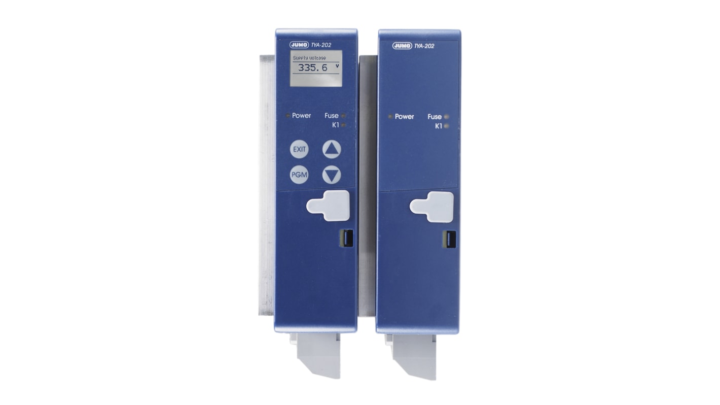Jumo 709062/8-01-050-100-400-00/252, regolatore di potenza trifase 400 V, montaggio su guida DIN, diagnostica integrata.