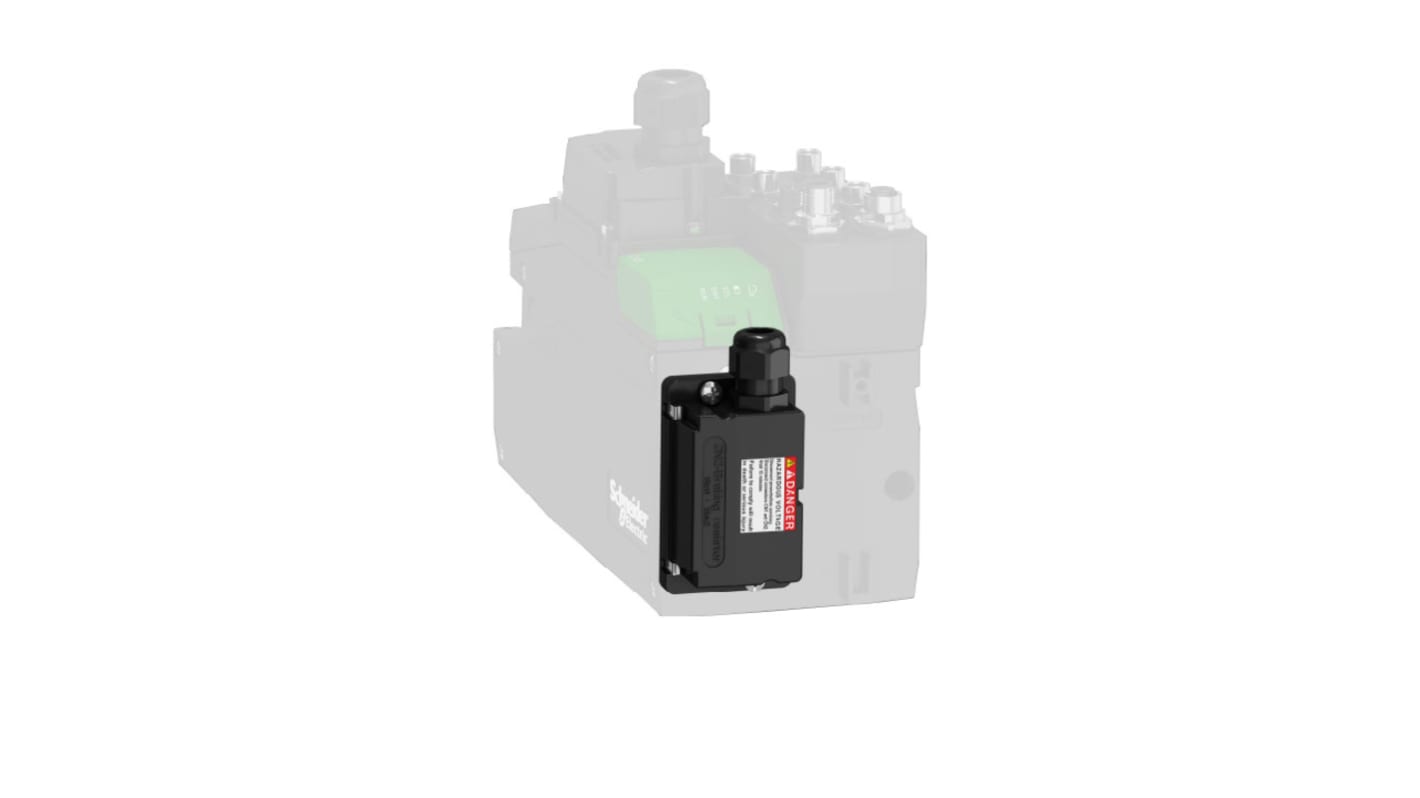 Modulo di resistenza di frenatura esterna Schneider Electric VW3M9010 per serie Lexium32i, grado di protezione IP65.