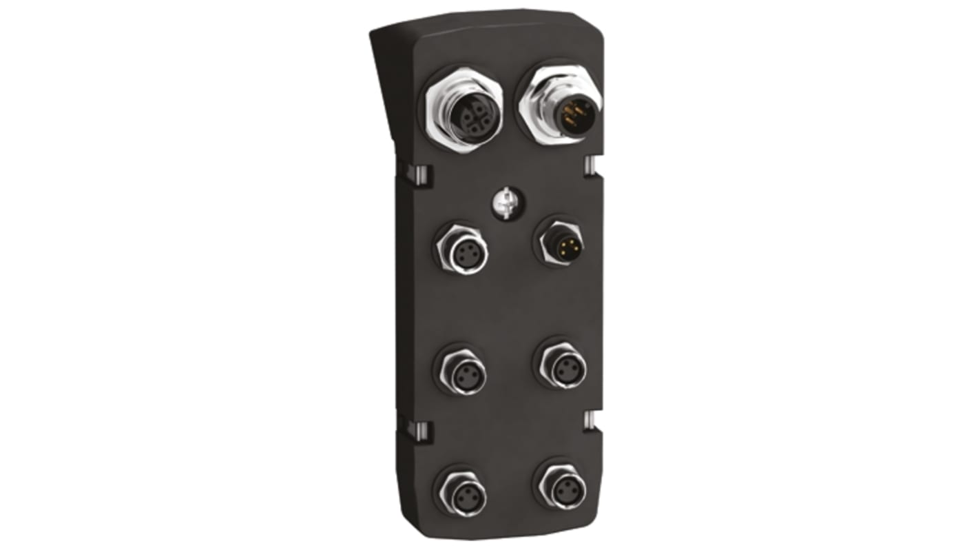 Modulo di collegamento Schneider Electric VW3M9201 per controllo servoassistito, con funzione di sicurezza STO e connettori M8/M12.