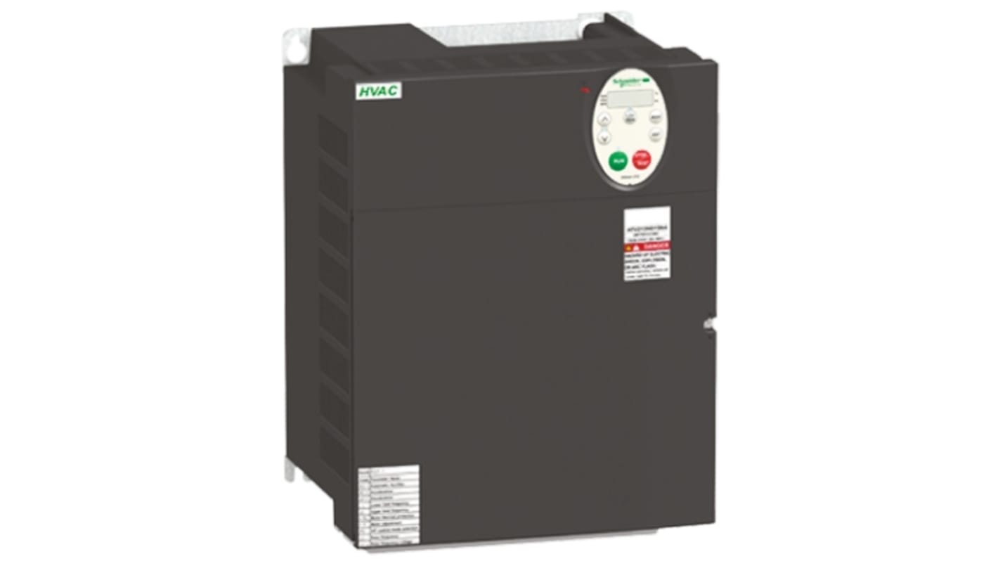 Inverter 3 fasi Schneider Electric ATV212HD30N4, potenza 30 kW, tensione 400 V, progettato per applicazioni HVAC e pompaggio.
