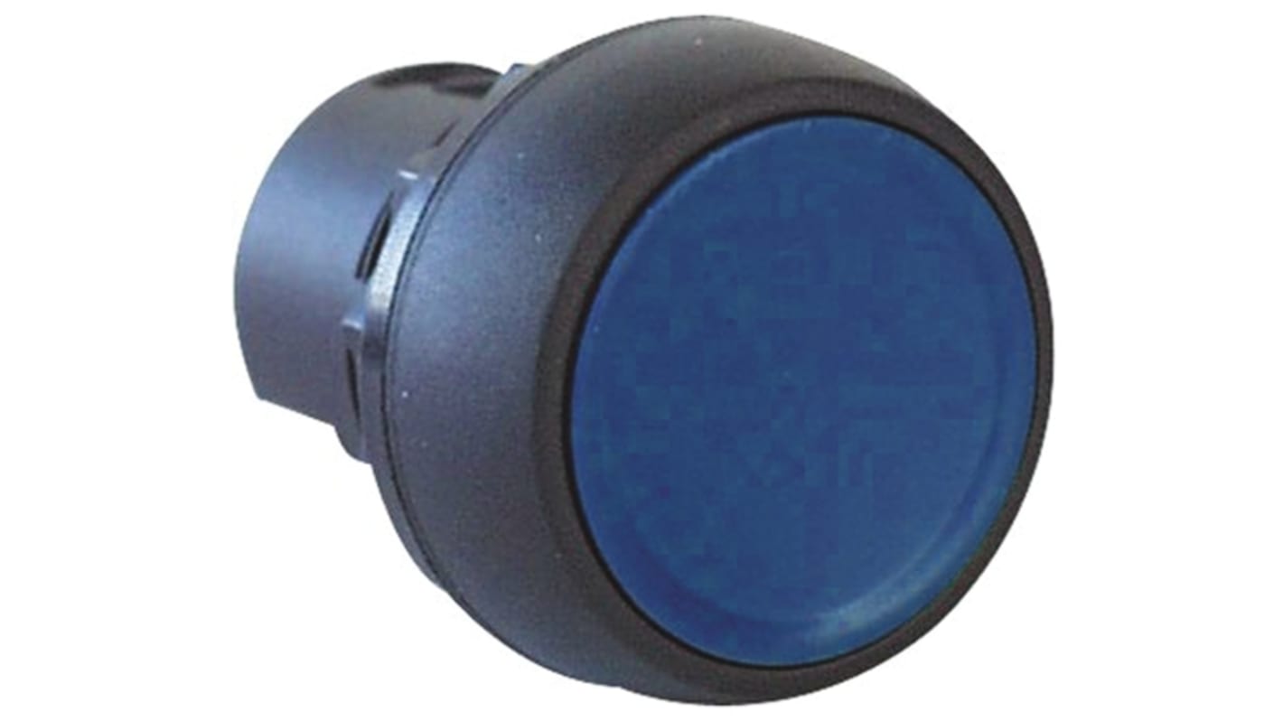Pulsante Allen Bradley 800FP-F6, attuatore instabile, montaggio a pannello, profilo basso, IP65 blu - Serie 800F.