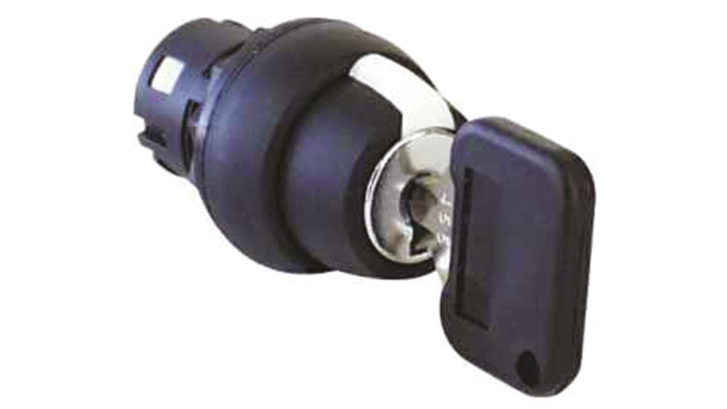 Interruttore a chiave Allen Bradley 800FP-KM31, 3 posizioni, diametro foro 22 mm, protezione IP66, chiave Ronis 3825.