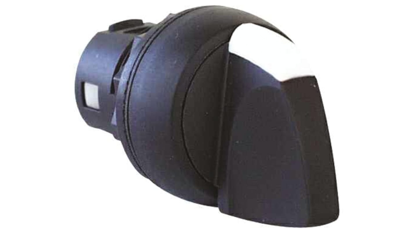 Selettore industriale Allen Bradley 800FP-SL32 con 3 posizioni, Ø 22mm, impugnatura ergonomica e indicatore integrato. Resistente e ideale per applicazioni industriali.