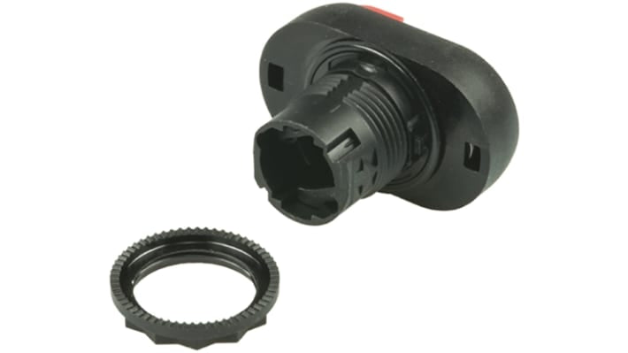 Attuatore pulsante instabile Allen Bradley 800FP-U2E4F3, diametro foro 22mm, colori Verde e Rosso, protezione IP65.