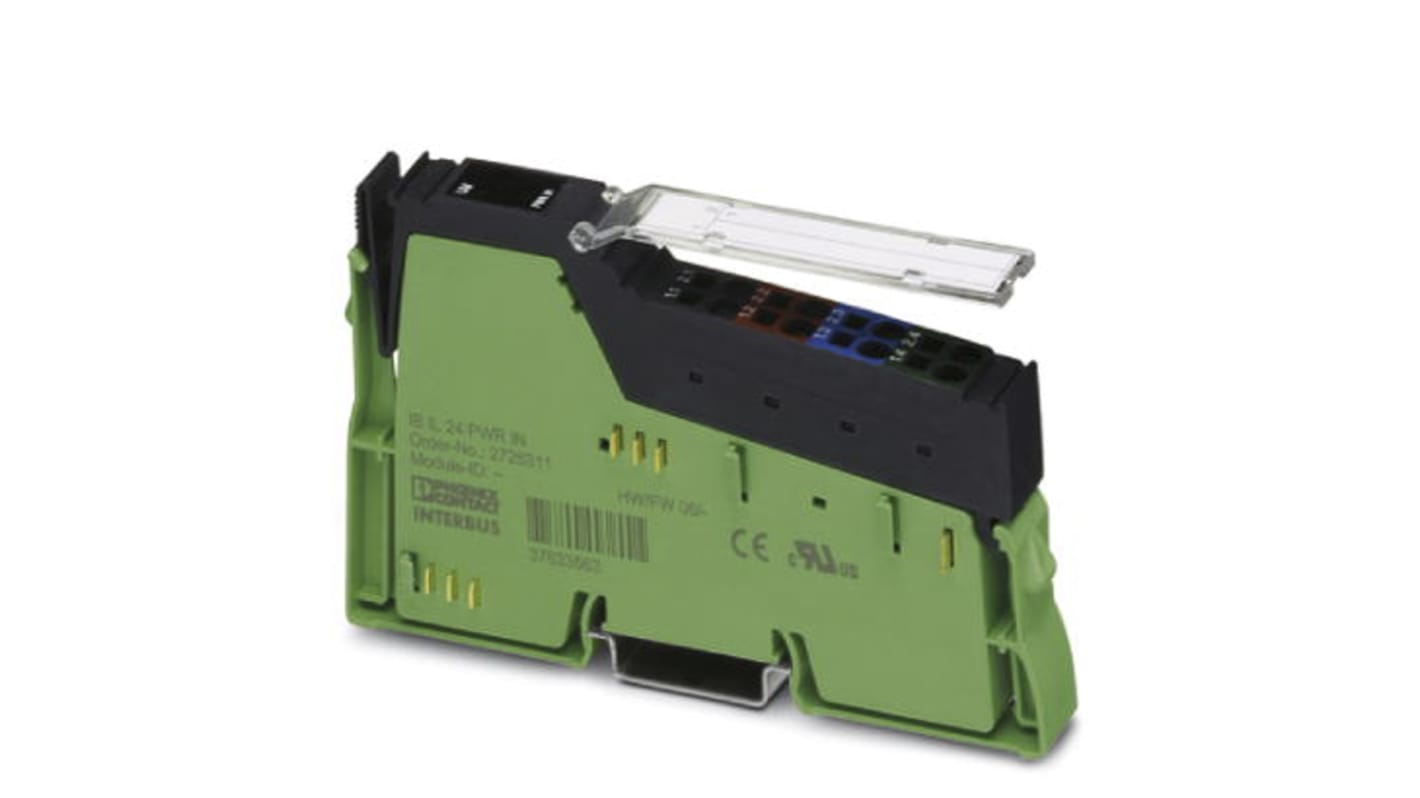 Morsettiera Phoenix Contact 2861331, terminale in linea per applicazioni industriali, dimensioni 119,8 x 12,2 x 71,5 mm.