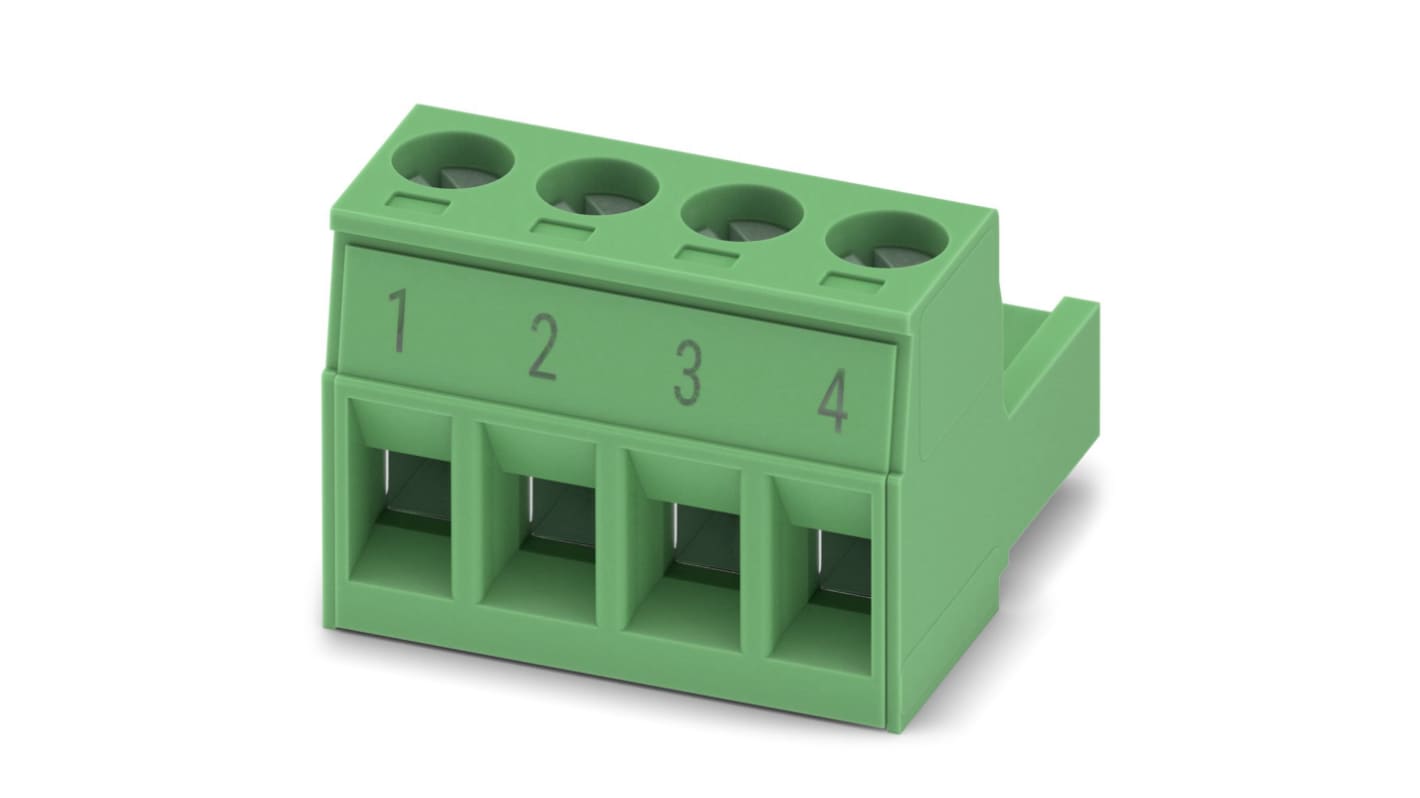 Morsettiera a innesto femmina Phoenix Contact 10 vie, passo 5mm - 1754601. Ideale per automazione, tecnologia medica e aerospaziale. Alta stabilità e resistenza.