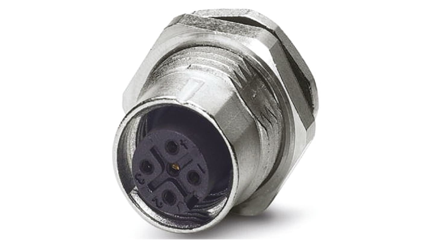 Connettore circolare femmina Speedcon M12 Phoenix Contact 1542761 per sensori/attuatori, protezione IP67, resistente e versatile per applicazioni industriali.